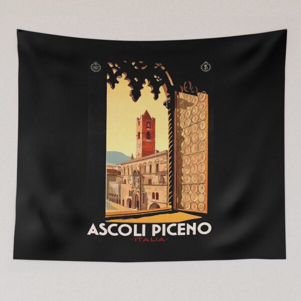 Item preview, retro classic ENIT Ascoli Piceo poster designed and sold by CorasPosters.