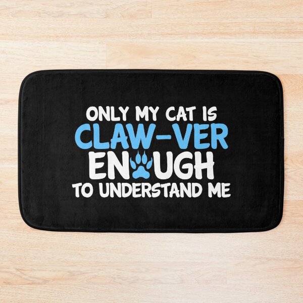 Item preview, Only My Cat Is Claw-Ver Enough – Clever Kitten Friendship Pun designed and sold by The Green Corner.