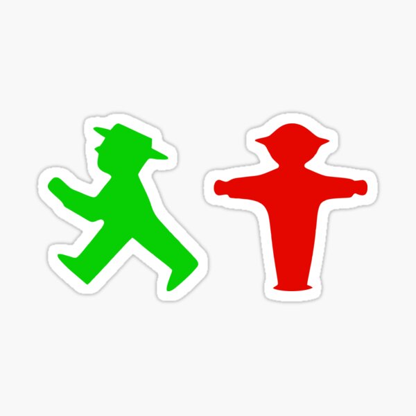 Ampelmann-Symbol Sticker