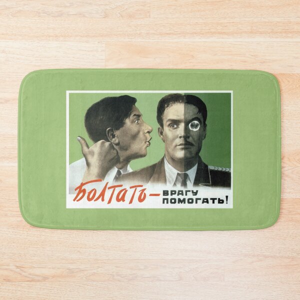 Item preview, Blabbing Is Helping The Enemy - Soviet Propaganda designed and sold by warishellstore.