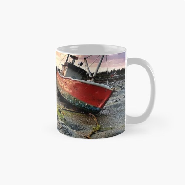 Item preview, Stranded Boat on ebb sand beach in the North of Norway designed and sold by Digibee.