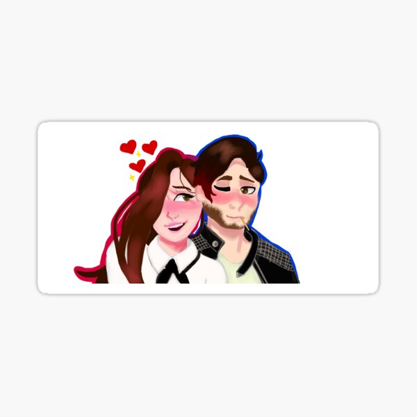 "Greaser and Prep couple" Sticker for Sale by AnnieMakes Redbubble