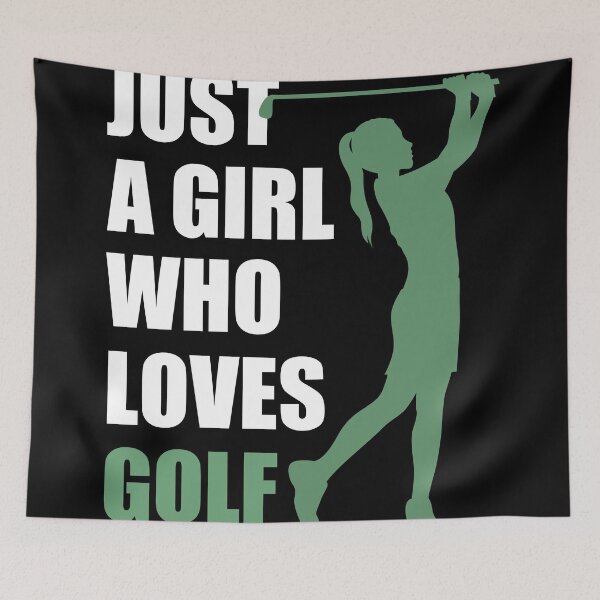 Item preview, Just a girl who loves golf designed and sold by stuff-n-stuff.