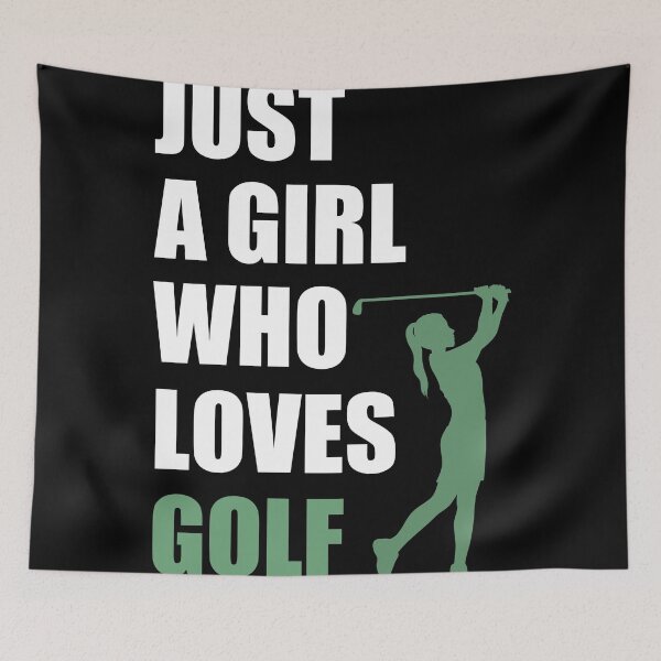 Item preview, Just a girl who loves golf designed and sold by stuff-n-stuff.