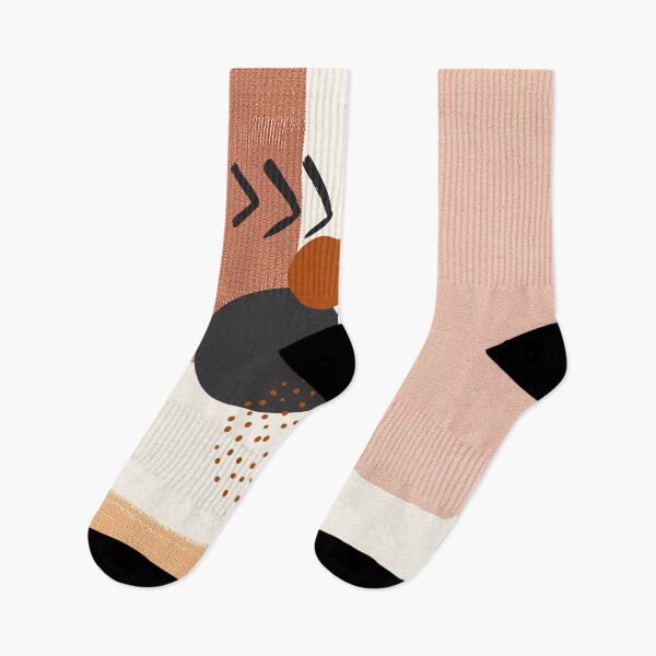 Item preview, Eucalyptus Branch Abstract Watercolor Tropical Boho Minimalist Art with warm earthy tones and pastel colors with solid and soft gradient shapes XII designed and sold by AbstractTrace.