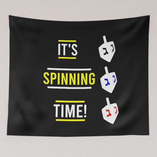 Item preview, It's Spinning Time- Hanukkah Dreidels designed and sold by SharpThreadZ.