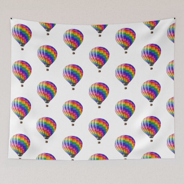 Item preview, Rainbow Hot Air Balloon Design 1 designed and sold by VixCaricatures.