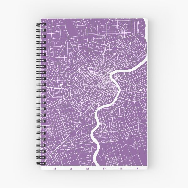 Item preview, Shanghai map lilac designed and sold by mapsart.