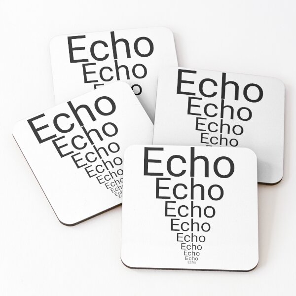 Item preview, echo text repetitive designed and sold by LU NA.