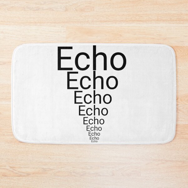 Item preview, echo text repetitive designed and sold by LU NA.