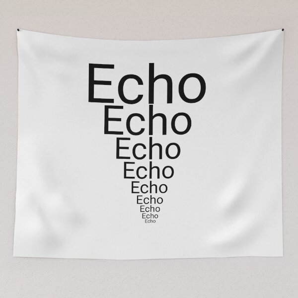 Item preview, echo text repetitive designed and sold by LU NA.