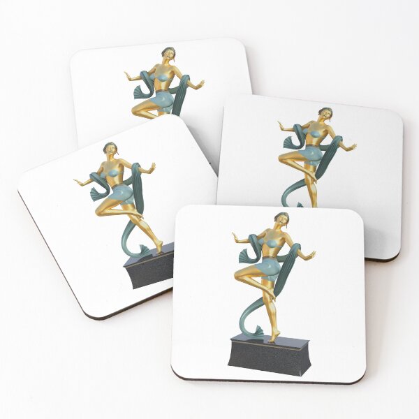 Item preview, Art Deco Female Statuette with Playful Pose designed and sold by boehmgraphics.