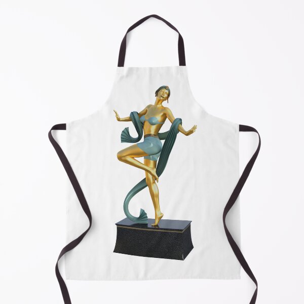 Item preview, Art Deco Female Statuette with Playful Pose designed and sold by boehmgraphics.