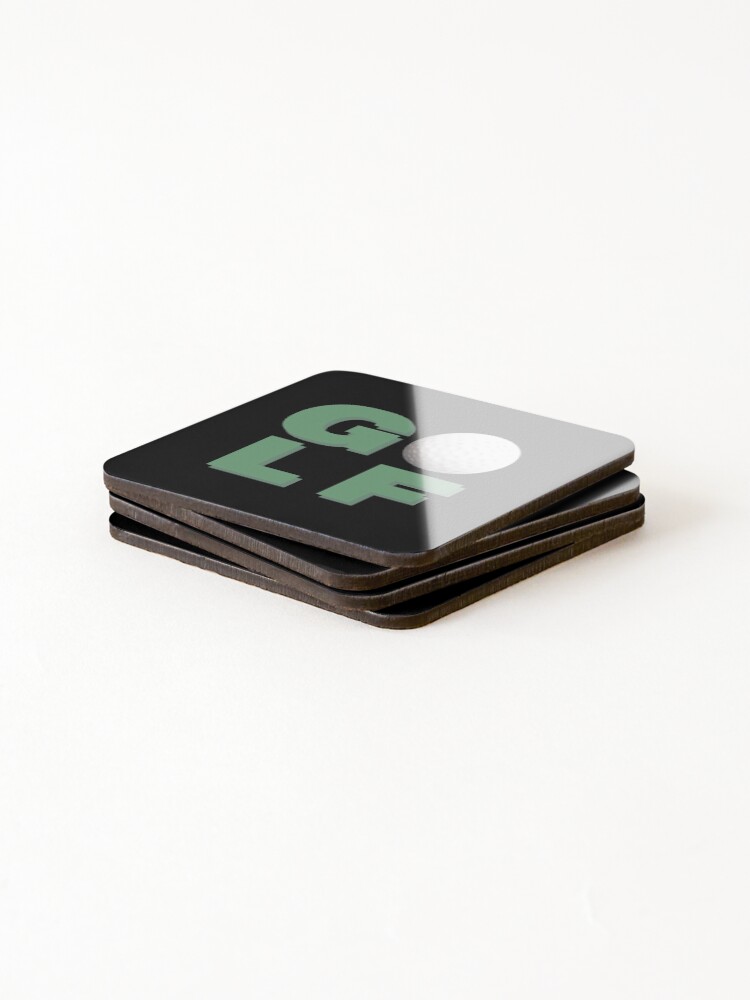 Thumbnail 4 of 5, Coasters (Set of 4), GOLF designed and sold by stuff-n-stuff.