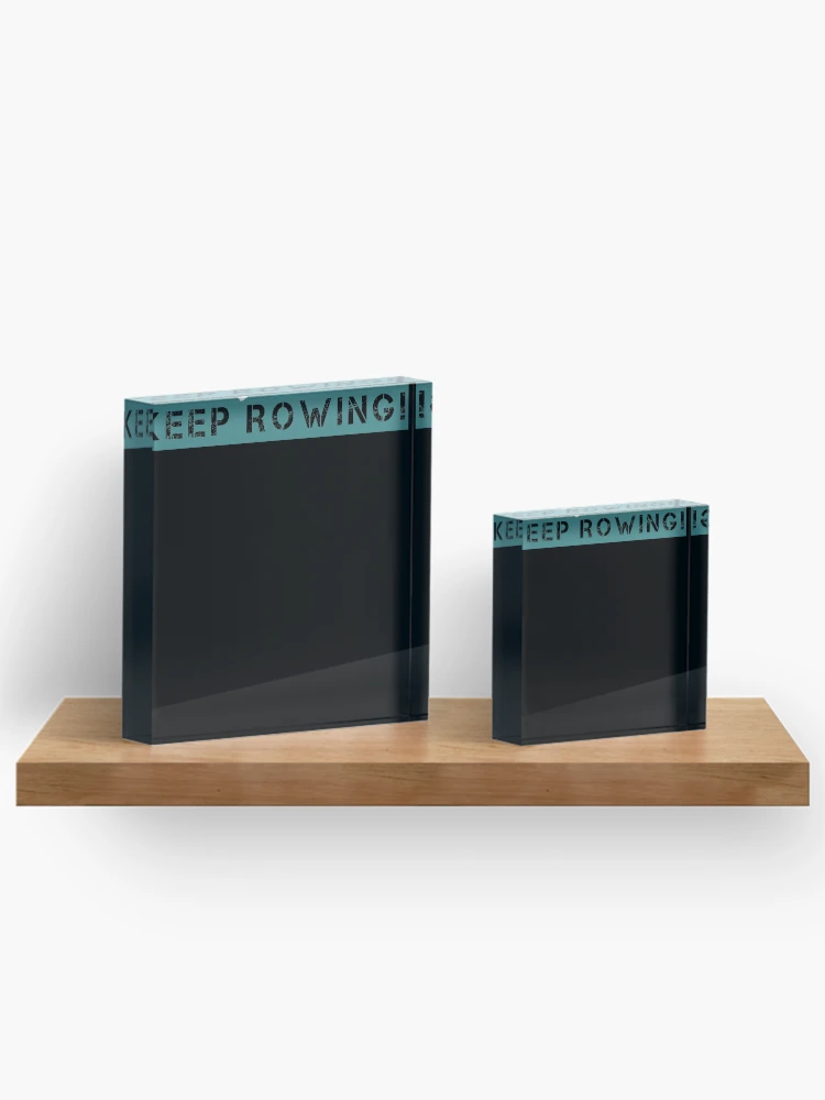 Imagen 3 de 5, Bloque acrílico con la obra Keep Rowing, diseñada y vendida por teemey.