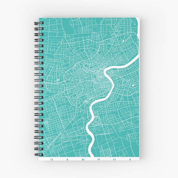 Item preview, Shanghai map turquoise designed and sold by mapsart.