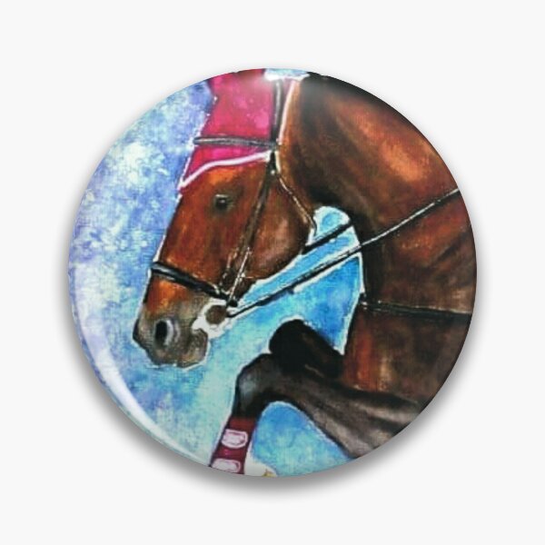 Artikelvorschau, Zeigen Sie springende Pferdeporträtmalerei entworfen und verkauft von horseaddicted.