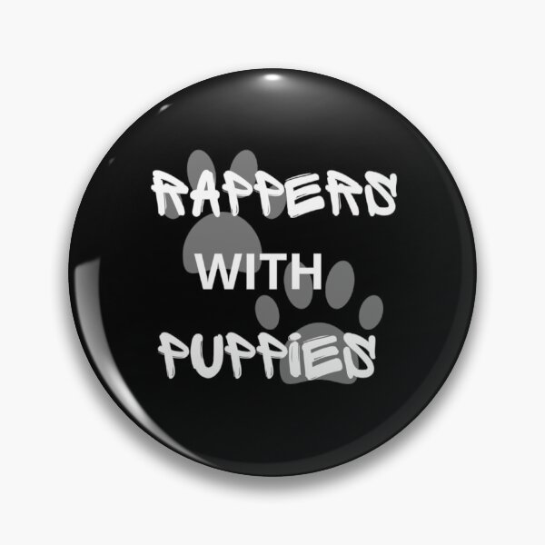 Item preview, Rappers With 2 Puppies Grey Pawprints  designed and sold by Sonatablue.