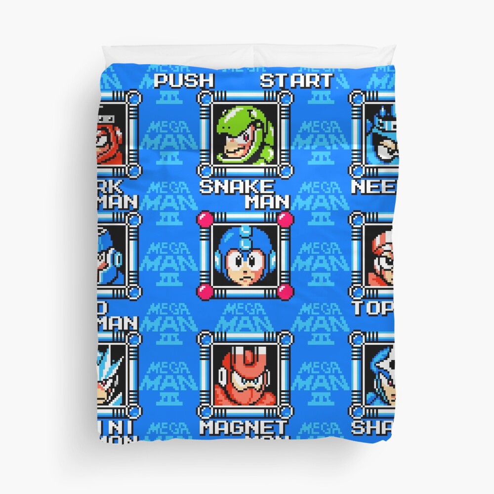 Classic Megaman 3 stage select | Duvet Cover