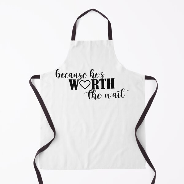 Item preview, Because he's worth the wait - Marine Girlfriend - Marine Wife- Cute girlfriend- Waiting for him tee designed and sold by Shopini.