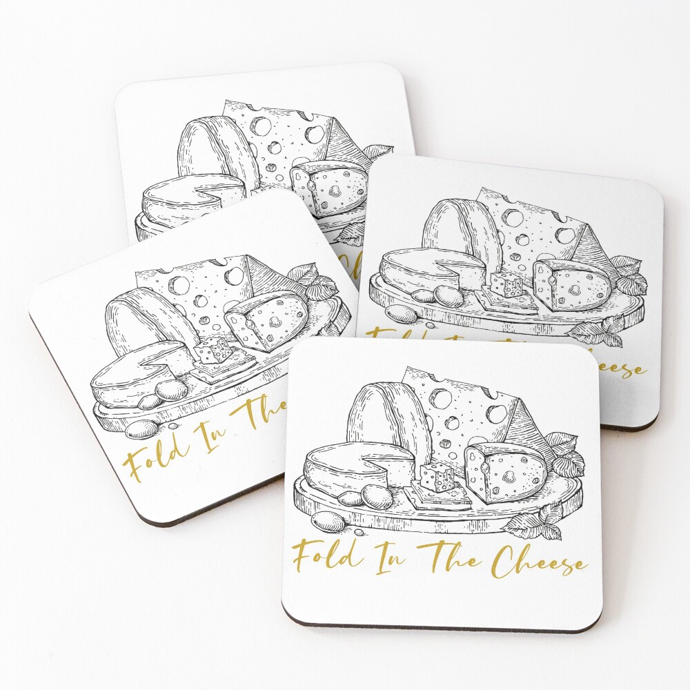 Fold In The Cheese - Schitts Creek Quote Coasters (Set of 4)