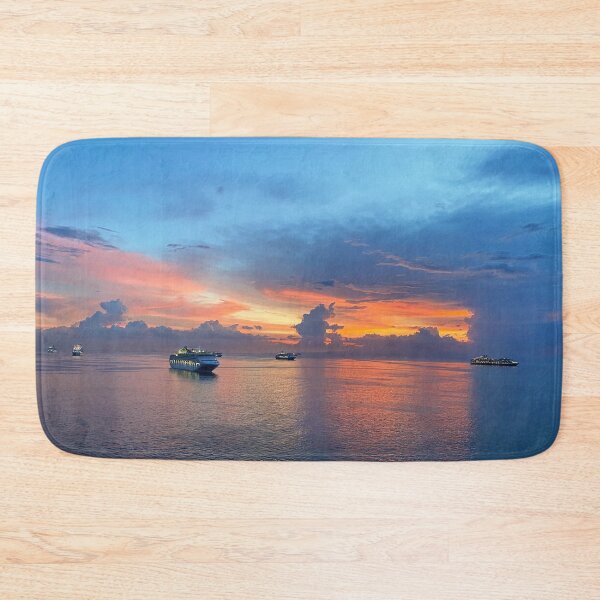 Item preview, Sunset Scene with Cruise Ships designed and sold by Gerhanj.