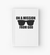 Cuaderno de tapa dura en una misión de dios