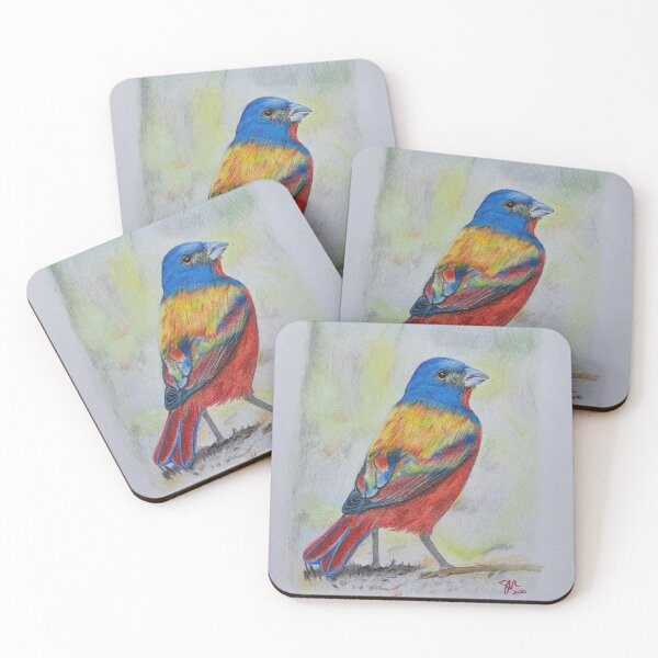 Item preview, Painted bunting designed and sold by Millerstef.