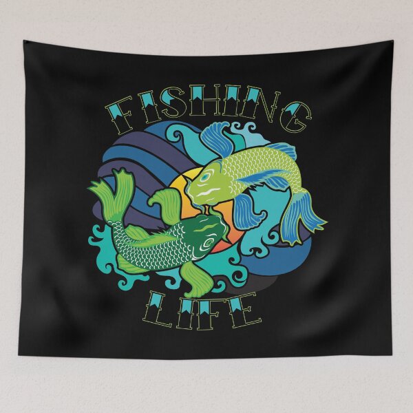 Item preview, Fishing Life Tattoo Style designed and sold by Warrior Veteran Clothing.