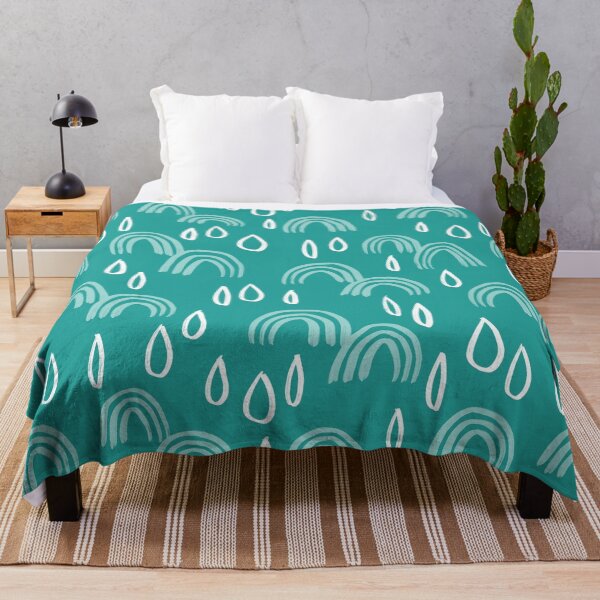 Item preview, Rainbow Rain Pattern - Teal designed and sold by illocharm.