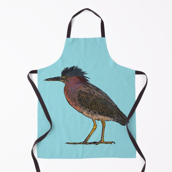Item preview, Green Heron Black Alternate Print designed and sold by designsasstultd.
