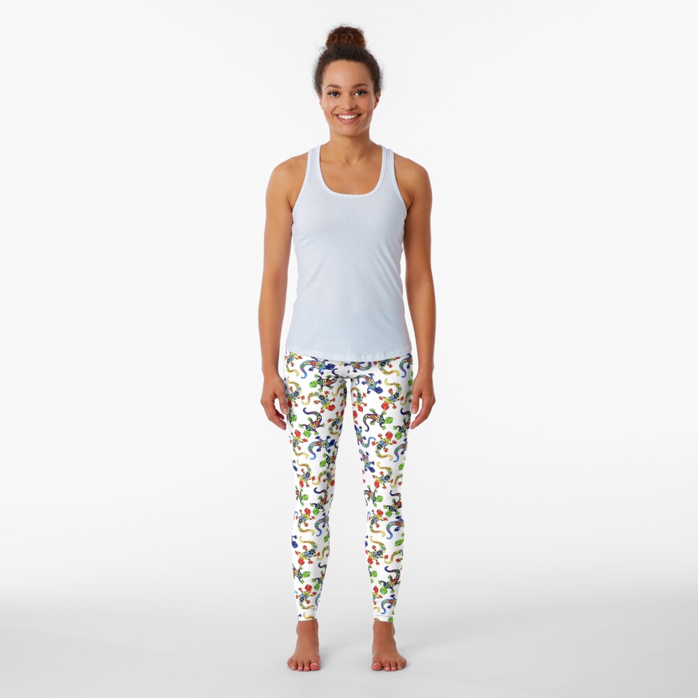 Gecko Vibrant Multi Print Leggings