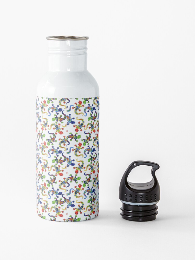 Alternate view of Gecko Vibrant Multi Print Water Bottle