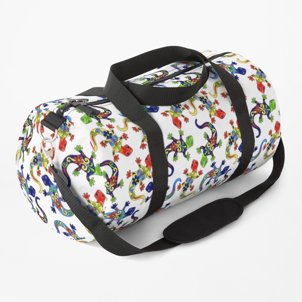 Gecko Vibrant Multi Print Duffle Bag