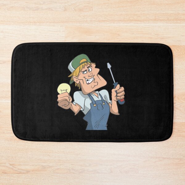 Item preview, Electrician with lightbulb and screwdriver designed and sold by Monkey Ful.