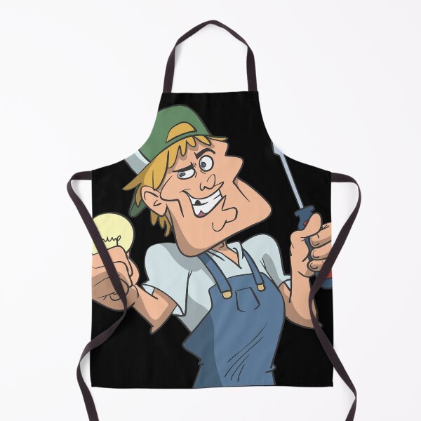 Item preview, Electrician with lightbulb and screwdriver designed and sold by Monkey Ful.