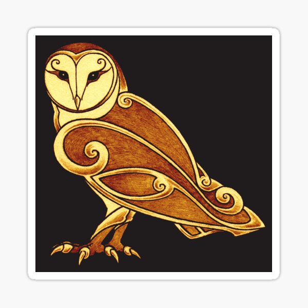 Item preview, Celtic Barn Owl designed and sold by Yuri Leitch.