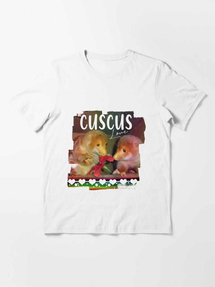 Baby Cuscus animals and love sign