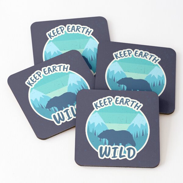 Item preview, Keep Earth Wild / Retro Design / Bear / Grizzly designed and sold by RedBoyShop.