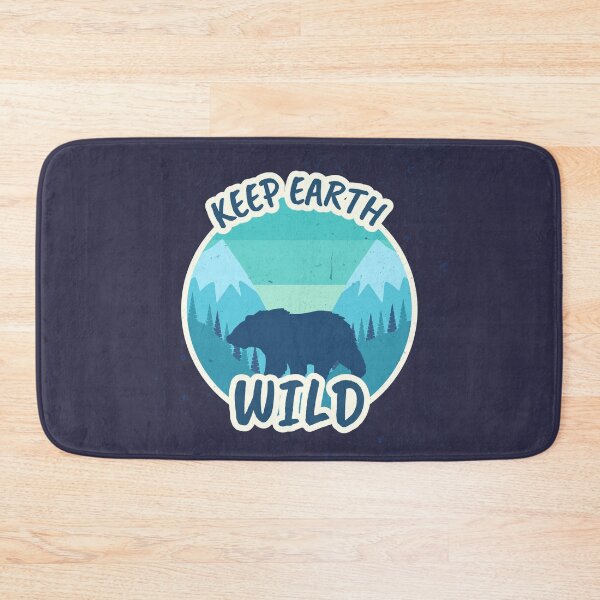 Item preview, Keep Earth Wild / Retro Design / Bear / Grizzly designed and sold by RedBoyShop.