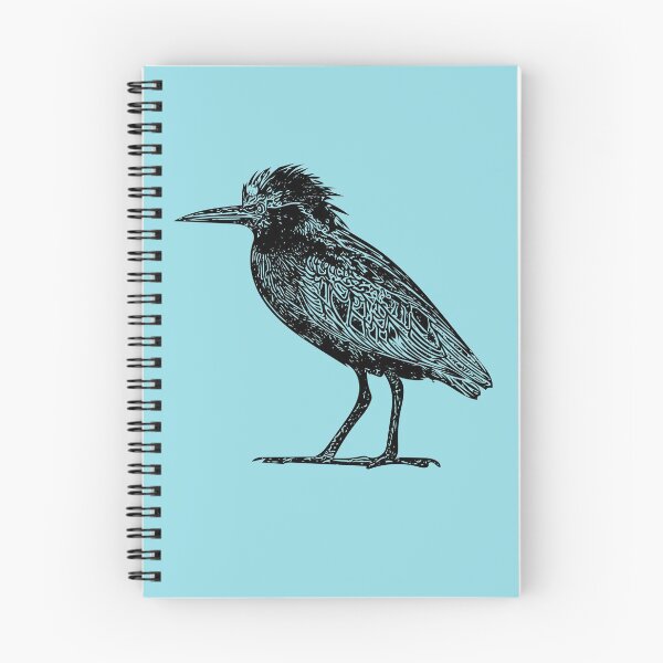 Item preview, Green Heron Black Print designed and sold by designsasstultd.