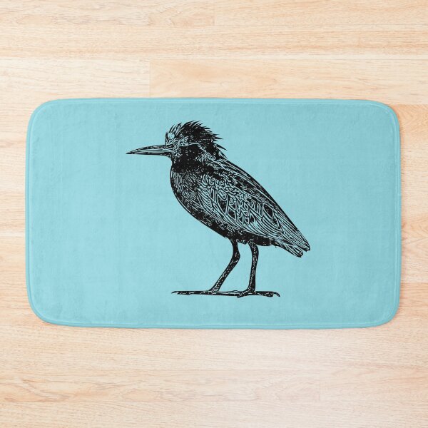 Item preview, Green Heron Black Print designed and sold by designsasstultd.
