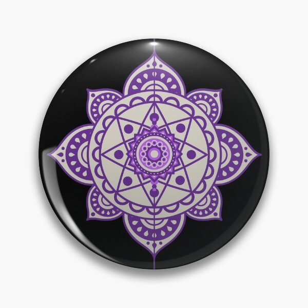 Item preview, Purple floral mandala pattern designed and sold by EmotionArt.