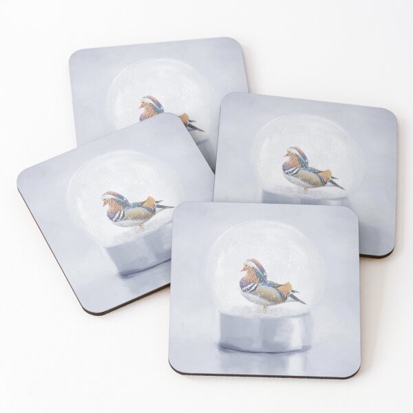 Item preview, Mandarin Duck in a Snow Globe designed and sold by Elisabeth Lucas.