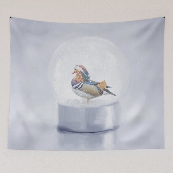 Item preview, Mandarin Duck in a Snow Globe designed and sold by Elisabeth Lucas.
