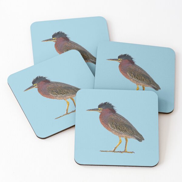 Item preview, Green Heron Color Print designed and sold by designsasstultd.
