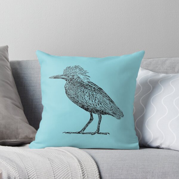 Item preview, Green Heron Thin Black Print designed and sold by designsasstultd.