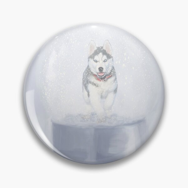 Item preview, Husky in a Snow Globe designed and sold by Elisabeth Lucas.