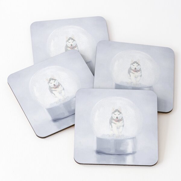 Item preview, Husky in a Snow Globe designed and sold by Elisabeth Lucas.
