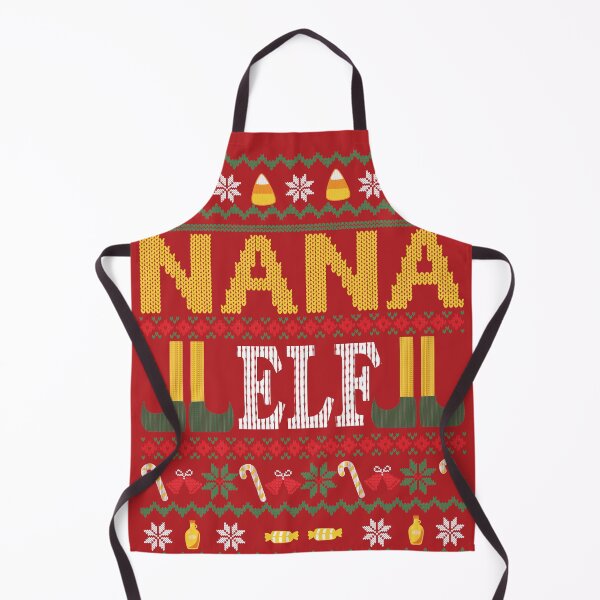 Item preview, Nana Elf Buddy Movie Ugly Christmas Sweater Red designed and sold by Sunny Collections.